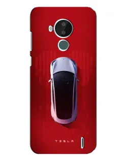 Чехол для Nokia C30 с картинкой «Tesla Top View» Чехол для Nokia C30 с картинкой «Tesla Top View»