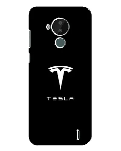Чехол для Nokia C30 с картинкой «Tesla White Logo» Чехол для Nokia C30 с картинкой «Tesla White Logo»