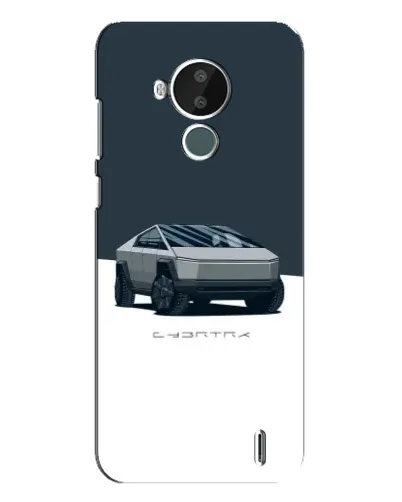 Чехол для Nokia C30 с картинкой «Серебристый Cybertruck Tesla» Чехол для Nokia C30 с картинкой «Серебристый Cybertruck Tesla»