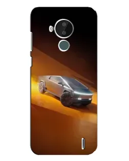 Чехол для Nokia C30 с картинкой «Cybertruck в пустыне»