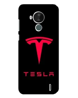 Чехол для Nokia C30 с картинкой «Tesla Red Logo»