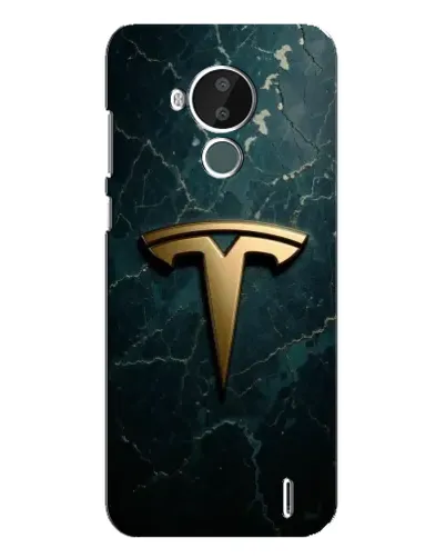 Чехол для Nokia C30 с картинкой «Мраморная Tesla Gold» Чехол для Nokia C30 с картинкой «Мраморная Tesla Gold»