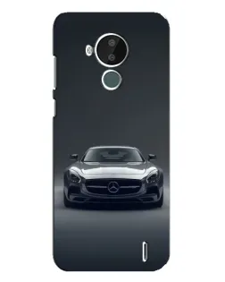 Чехол для Nokia C30 с картинкой «Mercedes на черном»