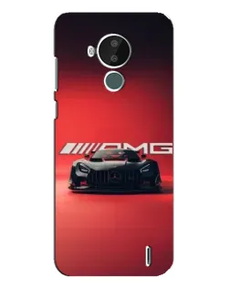Чехол для Nokia C30 с картинкой «Mercedes AMG — красная линия»