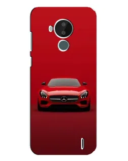 Чехол для Nokia C30 с картинкой «Красный Mercedes AMG»