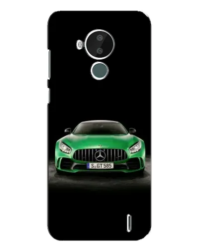 Чехол для Nokia C30 с картинкой «Mercedes — неоновый лого» Чехол для Nokia C30 с картинкой «Mercedes — неоновый лого»