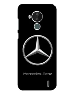 Чехол для Nokia C30 с картинкой «Mercedes Silver Logo»