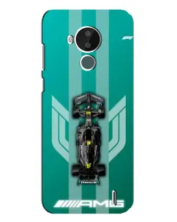 Чехол для Nokia C30 с картинкой «Mercedes AMG Petronas»