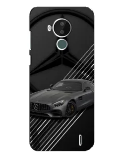 Чехол для Nokia C30 с картинкой «Mercedes AMG — графика»