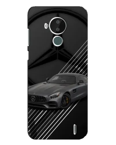 Чехол для Nokia C30 с картинкой «Mercedes AMG — графика» Чехол для Nokia C30 с картинкой «Mercedes AMG — графика»