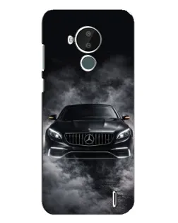 Чехол для Nokia C30 с картинкой «Mercedes в дыму»