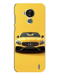 Чехол для Nokia C30 с картинкой «Желтый Mercedes GT»