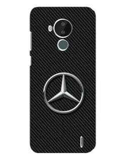 Чехол для Nokia C30 с картинкой «Карбоновый Mercedes стиль» Чехол для Nokia C30 с картинкой «Карбоновый Mercedes стиль»