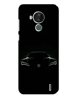 Чехол для Nokia C30 с картинкой «Mercedes — силуэт авто» Чехол для Nokia C30 с картинкой «Mercedes — силуэт авто»
