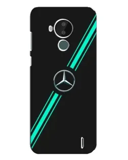 Чехол для Nokia C30 с картинкой «Спортивные линии Mercedes» Чехол для Nokia C30 с картинкой «Спортивные линии Mercedes»