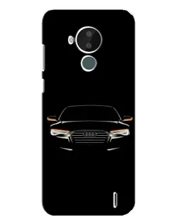 Чехол для Nokia C30 с картинкой «Audi — ночной контур»