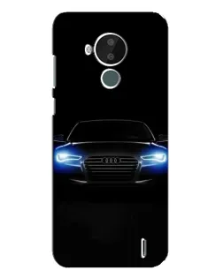 Чехол для Nokia C30 с картинкой «Audi в неоне»
