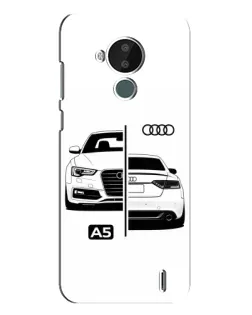 Чехол для Nokia C30 с картинкой «Audi — контрастный дизайн»