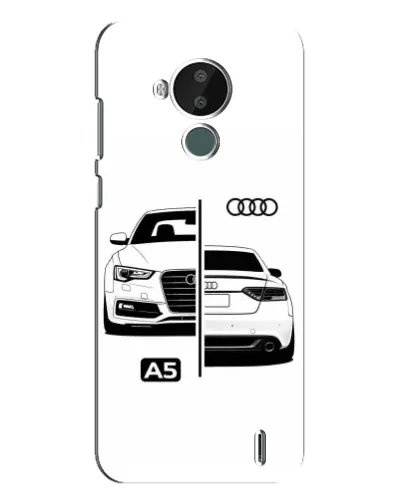 Чехол для Nokia C30 с картинкой «Audi — контрастный дизайн» Чехол для Nokia C30 с картинкой «Audi — контрастный дизайн»