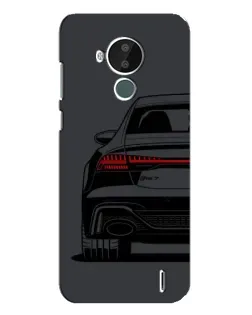 Чехол для Nokia C30 с картинкой «Задняя часть Audi — арт»