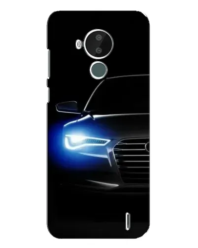 Чехол для Nokia C30 с картинкой «Неоновый взгляд Audi» Чехол для Nokia C30 с картинкой «Неоновый взгляд Audi»