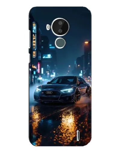 Чехол для Nokia C30 с картинкой «Ночной город и Audi» Чехол для Nokia C30 с картинкой «Ночной город и Audi»