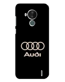 Чехол для Nokia C30 с картинкой «Audi — золотой логотип»
