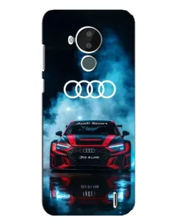 Чехол для Nokia C30 с картинкой «Audi Sport — неон»