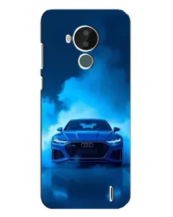 Чехол для Nokia C30 с картинкой «Audi — голубая энергия»