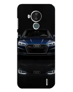 Чехол для Nokia C30 с картинкой «Audi — ночное отражение»
