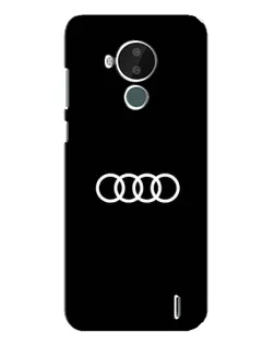 Чехол для Nokia C30 с картинкой «Audi White Logo»