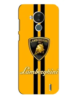 Чехол для Nokia C30 с картинкой «Lamborghini Stripe желтый» Чехол для Nokia C30 с картинкой «Lamborghini Stripe желтый»