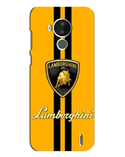 Чохол для Nokia C30 з картинкою «Lamborghini Stripe жовтий»