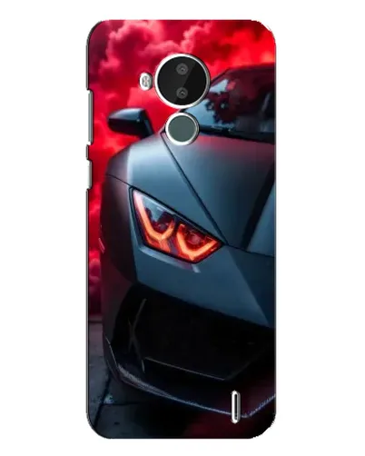Чохол для Nokia C30 з картинкою «Lamborghini червоне сяйво»