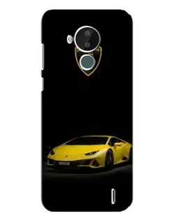 Чохол для Nokia C30 з картинкою «Lamborghini жовтий акцент»
