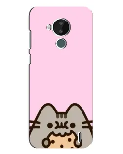 Чехол для Nokia C30 с картинкой «Pusheen и печенье» Чехол для Nokia C30 с картинкой «Pusheen и печенье»