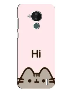 Чехол для Nokia C30 с картинкой «Пушин говорит Hi»