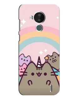 Чехол для Nokia C30 с картинкой «Единорог Pusheen»