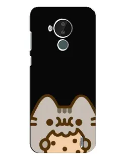 Чехол для Nokia C30 с картинкой «Пушин на черном»