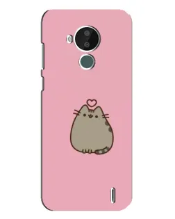 Чехол для Nokia C30 с картинкой «Pusheen сердце»