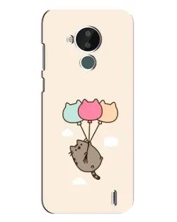 Чехол для Nokia C30 с картинкой «Пушин на шариках»