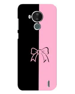 Чехол для Nokia C30 с картинкой «Половинки банта»