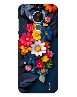 Чехол для Nokia C30 с картинкой «Цветочная феерия»