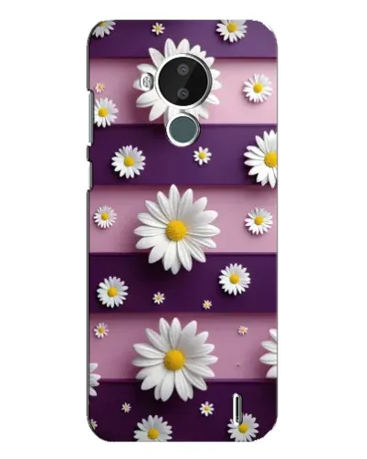 Чехол для Nokia C30 с картинкой «Ромашки на фиолетовом» Чехол для Nokia C30 с картинкой «Ромашки на фиолетовом»