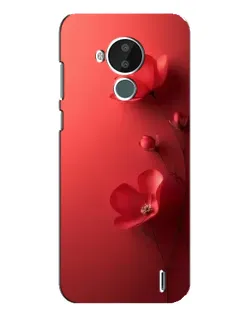 Чехол для Nokia C30 с картинкой «Маковые соцветия»