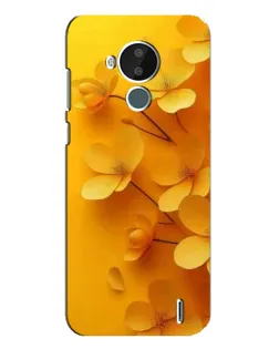 Чехол для Nokia C30 с картинкой «Золотые лепестки»