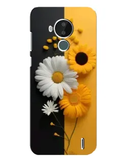 Чехол для Nokia C30 с картинкой «Подсолнух и ромашка»