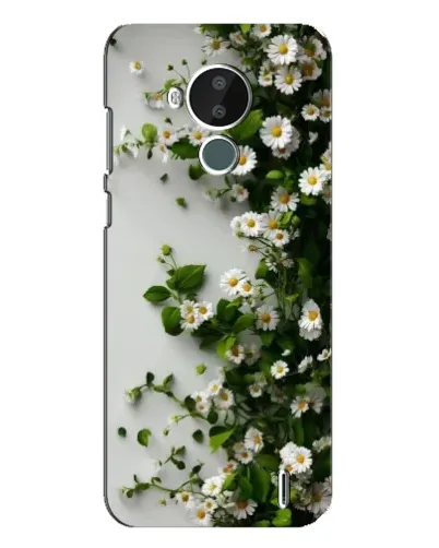 Чехол для Nokia C30 с картинкой «Ветка мелких белых цветов» Чехол для Nokia C30 с картинкой «Ветка мелких белых цветов»
