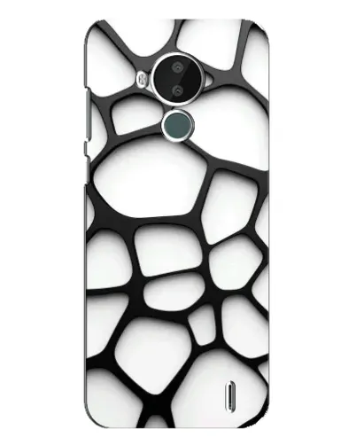 Чехол для Nokia C30 с картинкой «Белая объемная сетка» Чехол для Nokia C30 с картинкой «Белая объемная сетка»