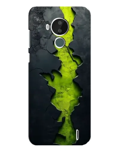 Чехол для Nokia C30 с картинкой «Салатовый разлом скалы» Чехол для Nokia C30 с картинкой «Салатовый разлом скалы»